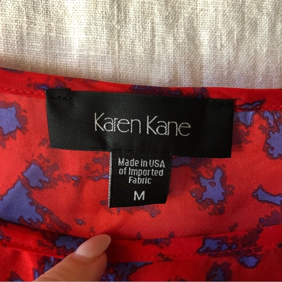 Karen Kane all silk elastic waist tunic length flowing top oversized fit M - Picture 7 of 9